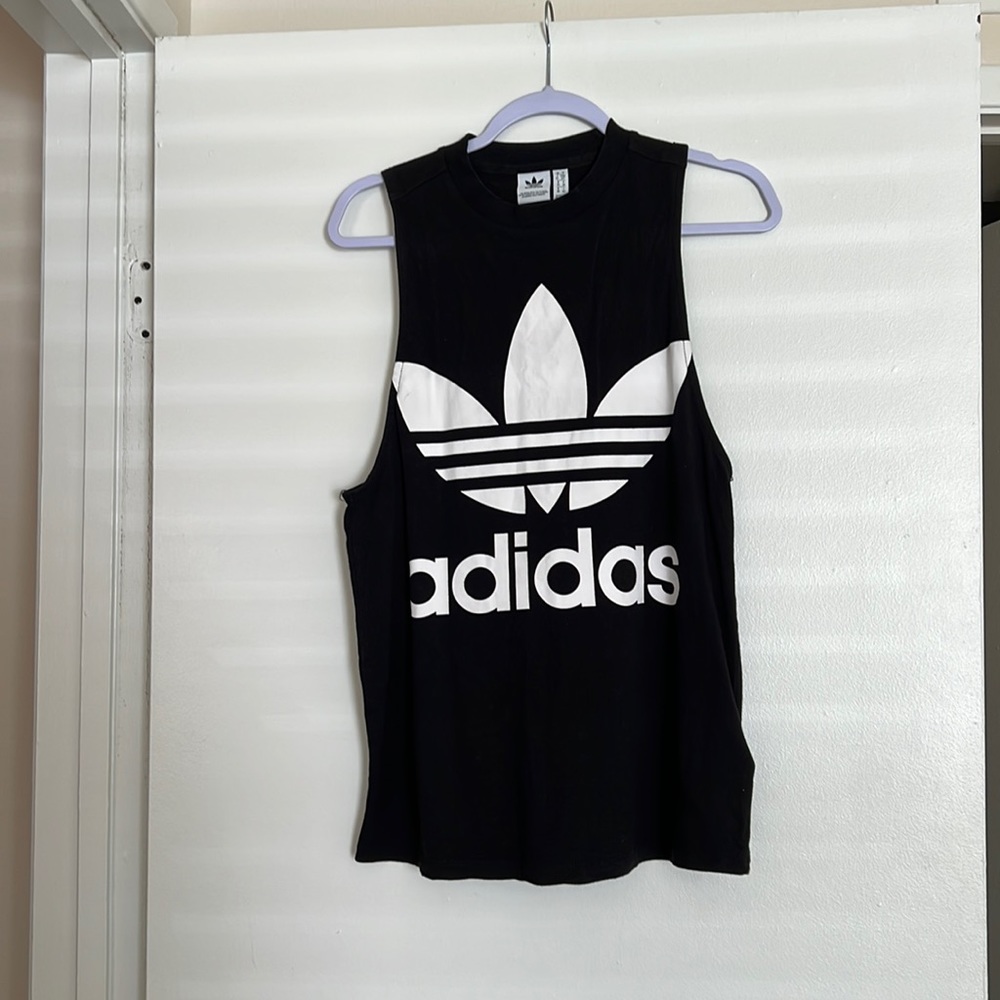 Adidas black muscle tank